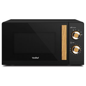 Fika Black & Wood 20L Microwave