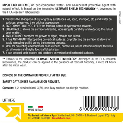Fila MP90 Eco Xtreme Marble Countertop Protector 375ml
