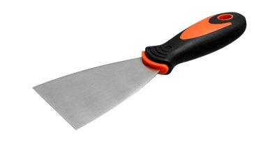 Filling Taping / Metal Spatula with Soft Plastic Handle - 100mm