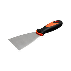 Filling Taping / Metal Spatula with Soft Plastic Handle - 100mm