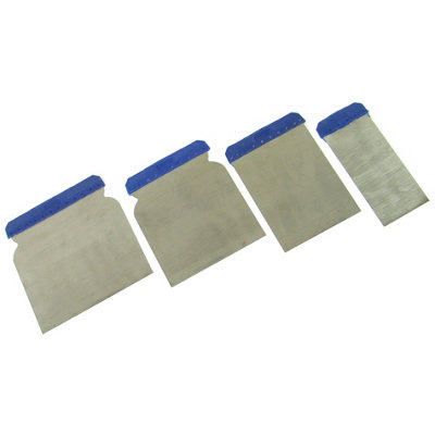 Filling Tools Metal Putty Spatulas, Set of 4, Scraper / Plaster / Drywall / Crack Filler Applicators Spreaders