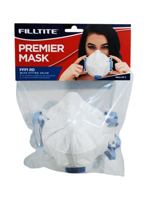 Filltite FFP1 Face Mask RD With Valve - Pack of 2