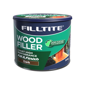 Filltite High Performance 2Pt Wood Filler 500g - Dark
