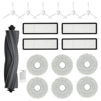 Accessoireset voor dreame L10s Pro Ultra Heat / L10s Ultra Gen 2 / X30 Ultra / Mova E30 Ultra, Saprdii 6 stofzakken 6 mop 1 hoofdborstel 2 filters 6 zijborstels, reserveonderdelen robotstofzuiger
