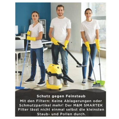 Set Di 2 Filtri A Cartuccia Per Kärcher WD3 Premium, WD2, WD3 - Foto 12