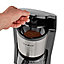 Filter Coffee Machine 1.5L 1000W for up to 12 Cups, with Keep Warm Function and Reusable Nylon Filter