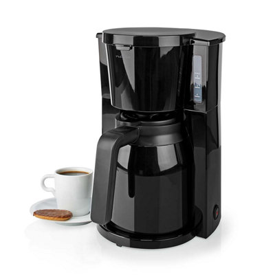 Filter Coffee Machine 1L 900W Coffee Maker for up to 8 Cups, with Keep Warm Thermal Carafe, Anti-Drip Function, Auto Switch-Off