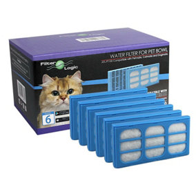 FilterLogic AFLPT100 Replacement Filters for Cat / Dog Pet Mate Water Fountain