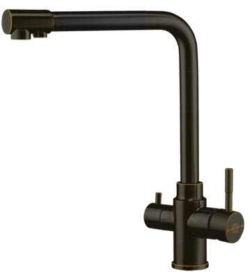 FilterLogic Azores 3 Way Tap - Brushed Bronze with Free Filter System