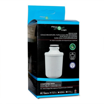 FilterLogic FFL-105CH Filtro dell'acqua per frigorifero compatibile con frigoriferi Hotpoint C00300448, SXBD922FWD, SXBD925FWD, Caple CAFF205, Thomson THSBS90WDWH, Microfiltro MFCMG14211FR (1