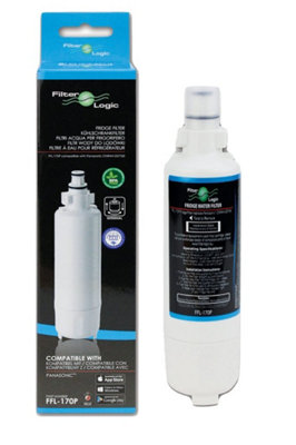 FilterLogic FFL-170P Fridge Water Filter Compatible with Panasonic CNRAH-257760, CNRBH-125950