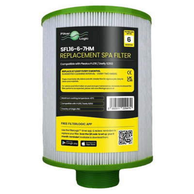 FilterLogic 3 Filtri Per Vasca Idromassaggio – Sostituti Pleatco PRB25IN, Unicel C4326 – 338x125mm