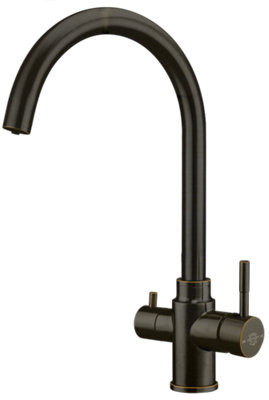 FilterLogic Tazmin 3 Way Tap - Brushed Bronze with Free Filter System