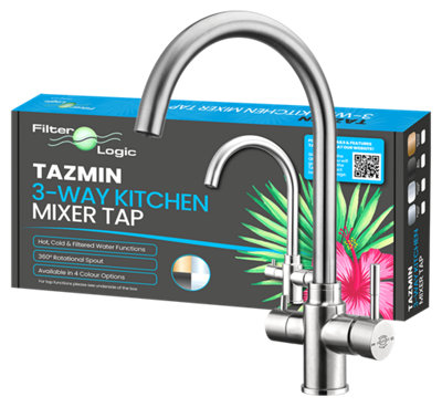 FilterLogic Tazmin 3 Way Triflow Monobloc Mixer Kitchen Filter Tap ...