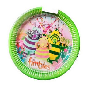 Fimbles Logo Party Plates (Pack of 8) Multicoloured (One Size)