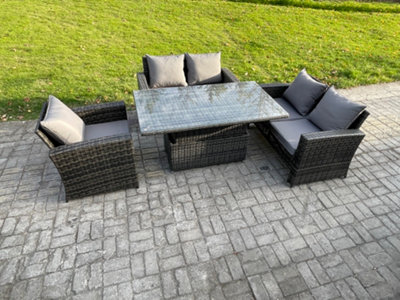 4pcs Rattan Outdoor Garden Furniture Sofa Set