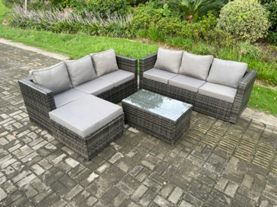 7 seater online rattan