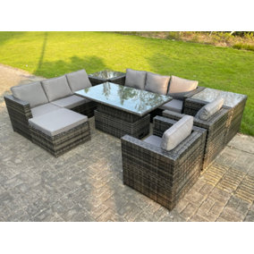 B&q rattan corner discount sofa