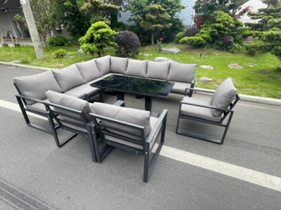 Garden corner sofa aluminium hot sale