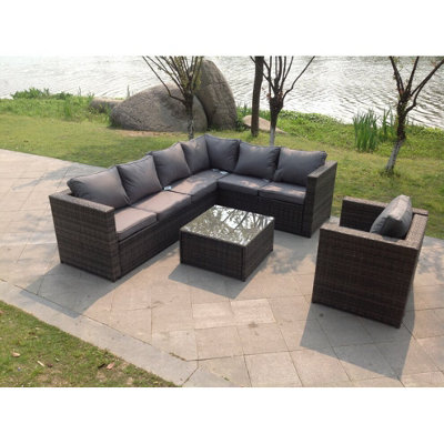 Hamilton rattan deals corner sofa set