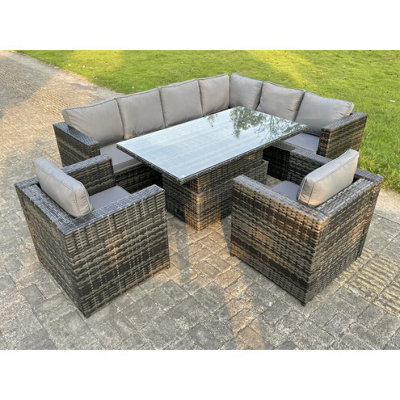 Fimous Dark Mixed Grey Outdoor Rattan Garden Furniture Sofa Set Rising Adjustable Dining Table 2 Chairs Patio Furniture~0718893132806 01c MP?$MOB PREV$&$width=768&$height=768