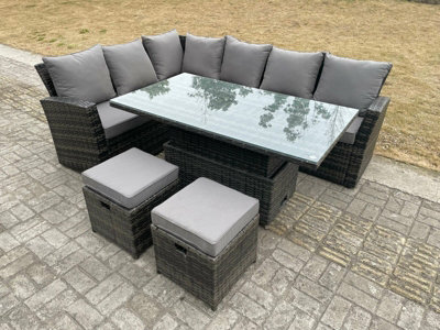 High back deals corner garden furniture