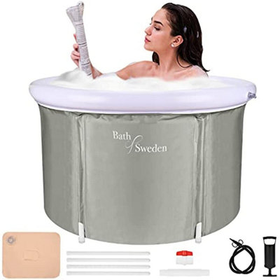 Home Spa Bath Equip Comfortable Inflatable Ring Foldable Baby Bath Bucket  Foldable Adult - Buy Home Spa Bath Equip Comfortable Inflatable Ring  Foldable Baby Bath Bucket Foldable Adult Product on