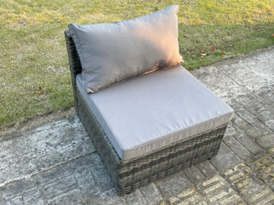 Armless patio lounge deals chair