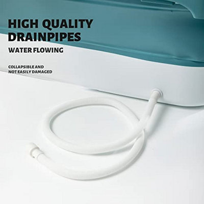 Fimous Portable Foldable Bathtub Adults Free Standing Soaking Bath Tub for Bathroom Spa