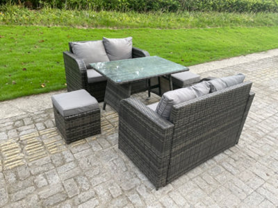 2 seater sofa rattan deals garden furniture sets