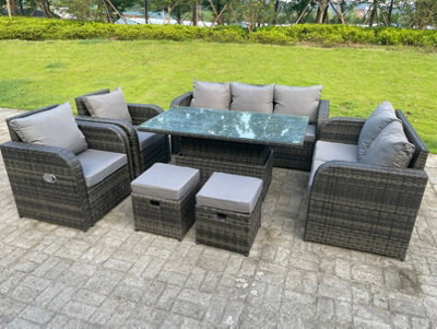 3 seater rattan on sale garden furniture