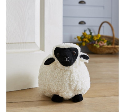 Finbar Sheep Animal Print 100% Cotton Shaped Doorstop