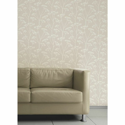 Fine Décor Albury Soft Grey White Wallpaper