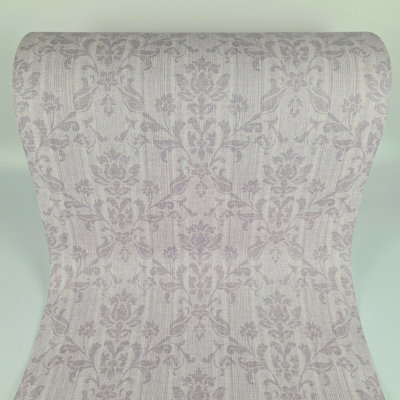 Fine Décor Beacon House Home Joliet Lilac Lavender Wallpaper