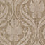 Fine Décor China Onyx Caara Taupe Floral Wallpaper