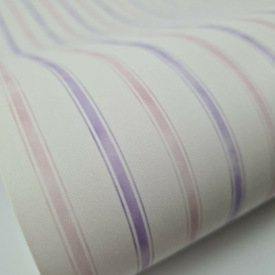 Fine Décor Dollhouse Lizabeth Magenta Magenta Lilac Pink Wallpaper