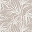 Fine Décor Empress Fountain Palm Leaf Amethyst Floral Wallpaper