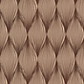 Fine Décor Essence LFinear Ogee Coral Gold Wallpaper