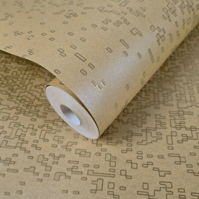 Fine Décor Lacerta Pixel Metallic Shimmer Wallpaper