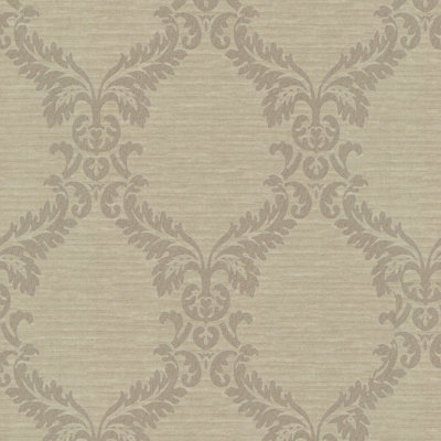 Fine Décor Luna Crepe Light Natural Green Floral Wallpaper