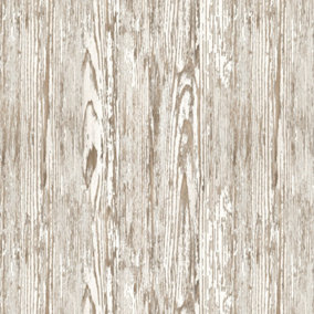 Fine Décor Maison Chic Wood Plank Natural Wood Effect Wallpaper