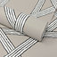 Fine Décor Mandara Grey, Taupe & Black Trellis Weave Wallpaper