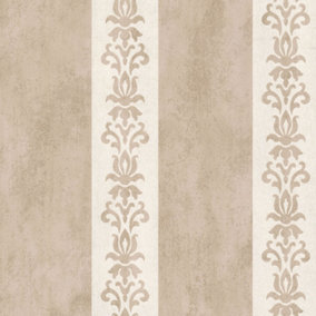 Fine Décor Marble Mica Damask Stripe Wallpaper