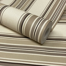 Fine Décor Oxford Nautical MarFine LFinen Black Wallpaper