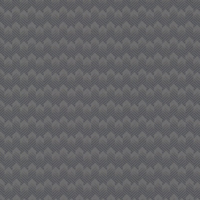 Fine Décor Prism Fabric Texture Dark Silver Wallpaper