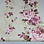 Fine Décor Rosemore Alexandra Scroll Ivory Pink Lilac Wallpaper