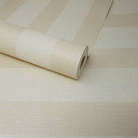 Fine Décor Stanton Stripe Natural Cream Wallpaper