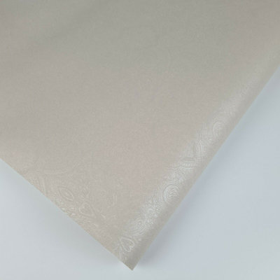 Fine Décor Vision Pyxis Allover Taupe Grey Paisley Wallpaper