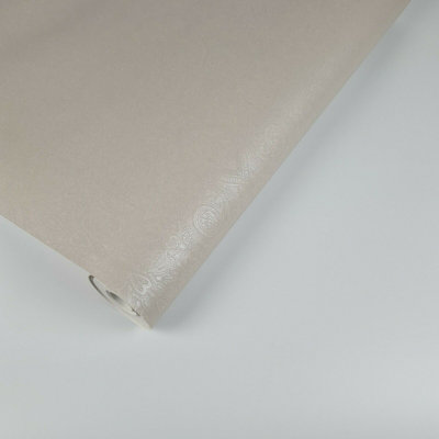 Fine Décor Vision Pyxis Allover Taupe Grey Paisley Wallpaper
