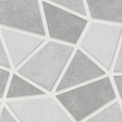 Fine Decor Apex Grey Geometric Stone Wallpaper Modern Metallic Paste The Wall